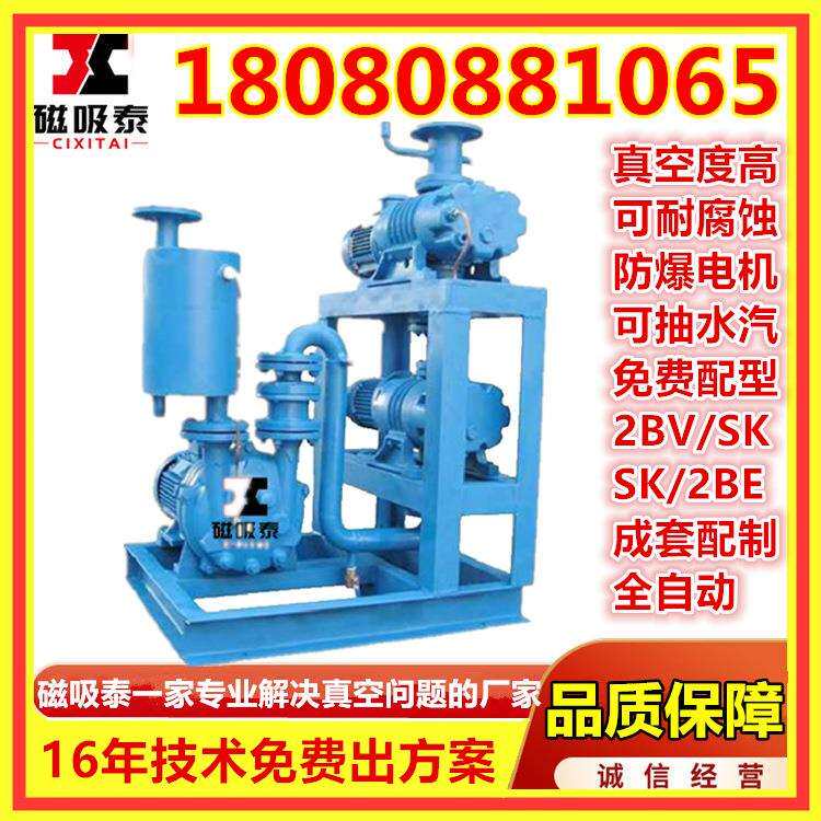 罗茨真空泵真空机组蒸汽灭菌真空机组罗茨水环环真空泵机组