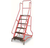 BY003金锚拆装 式 可移动登高平台梯钢制取货梯子踏板数6层HB4912G