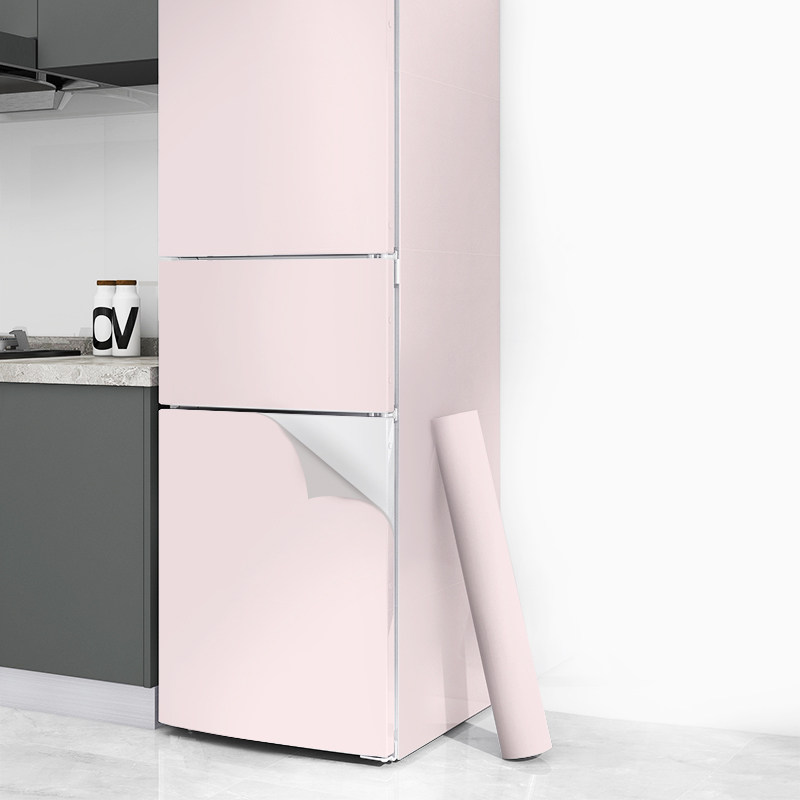 冰箱翻新遮丑贴纸全贴双开门防油侧面侧边改造改色贴膜