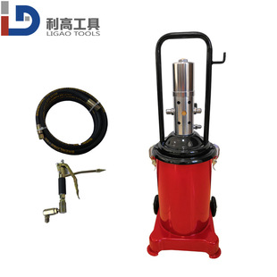 新款气动高压黄油机注油器移动式工程黄油泵气动高压注油器 12L