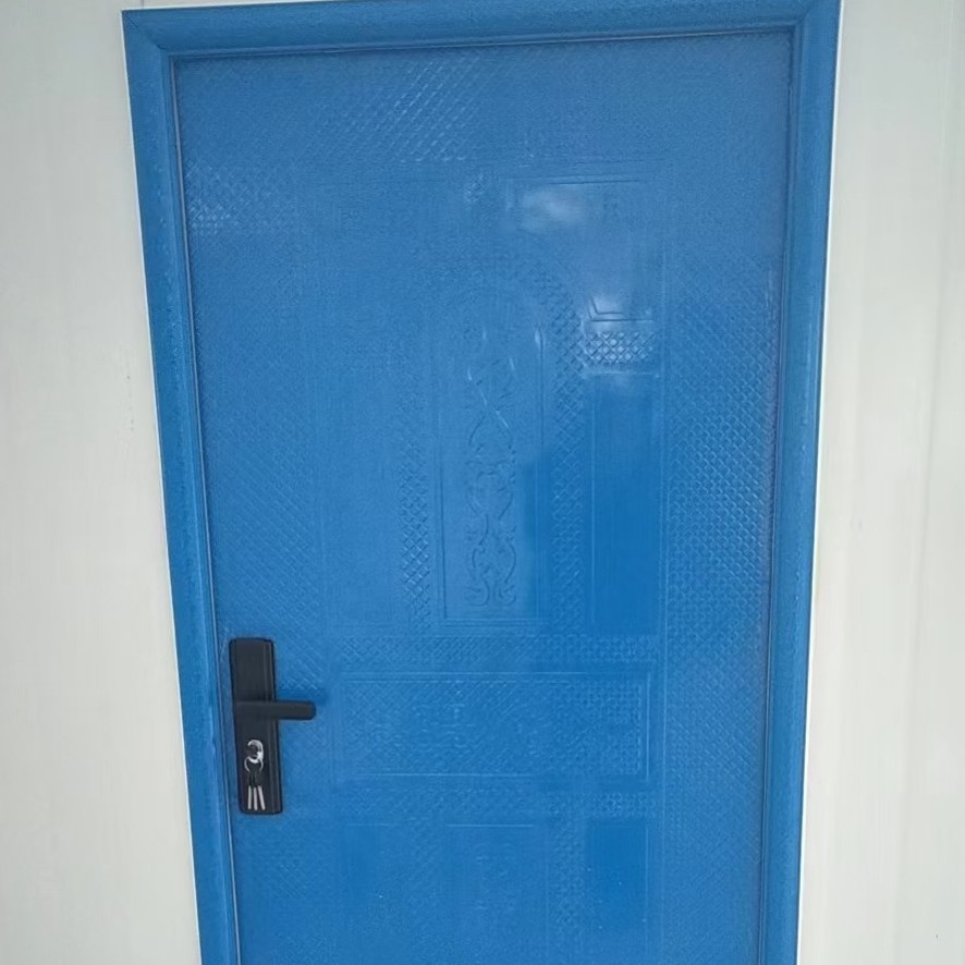 集装箱门家用通用型打包箱板房入户推拉门锁具静音白色蓝色房门