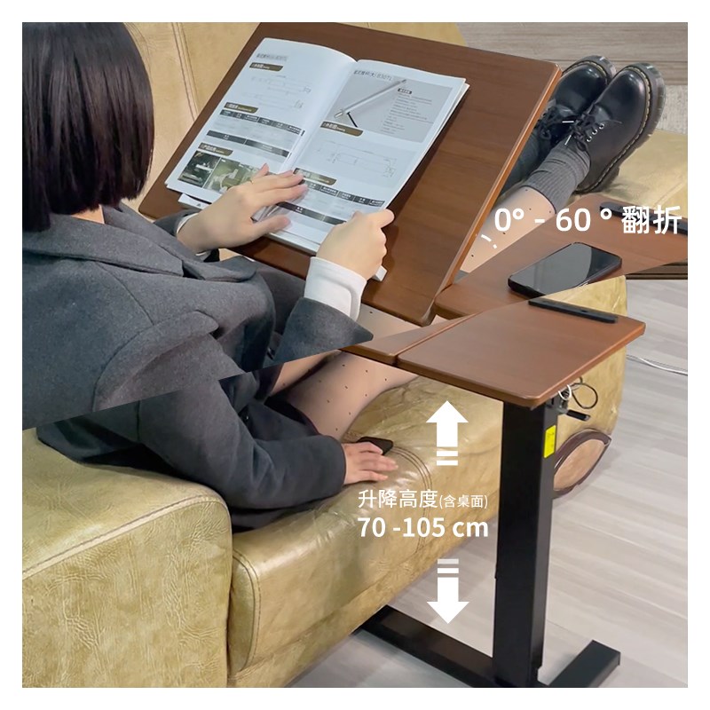 床边小桌子可移动升降折叠卧室家用学生书桌宿舍懒人X电脑桌子简
