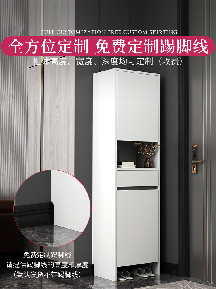 实木鞋柜家用门口窄款高立式入户玄关柜一体批发大容量阳台储新品