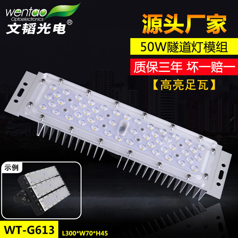 市政建设led路灯模组 3030光源户外ip67隧道灯投光灯50w砖块模组