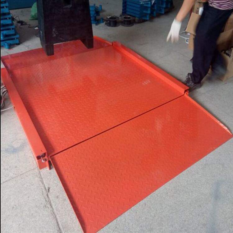供应一体式引坡地磅双向斜坡地磅可折叠引坡平台秤