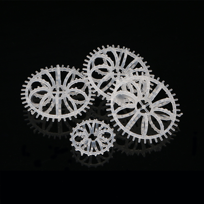 皓晨供应 73聚丙烯带刺花环塑料填料 吸收、洗涤塔用