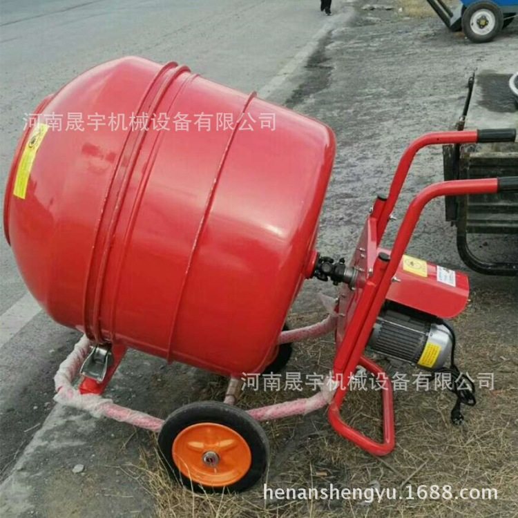 jzc简易小型不锈钢滚筒搅拌机 卧式混凝土搅拌罐 小型家用搅拌机