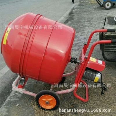 jzc简易小型不锈钢滚筒搅拌机 卧式混凝土搅拌罐 小型家用搅拌机