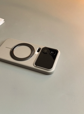 灰色准支架适小米17promax手机壳荣耀magic华为pura80硬70pro高级感xiaomi15s简约14Ultra时尚mate70男女60