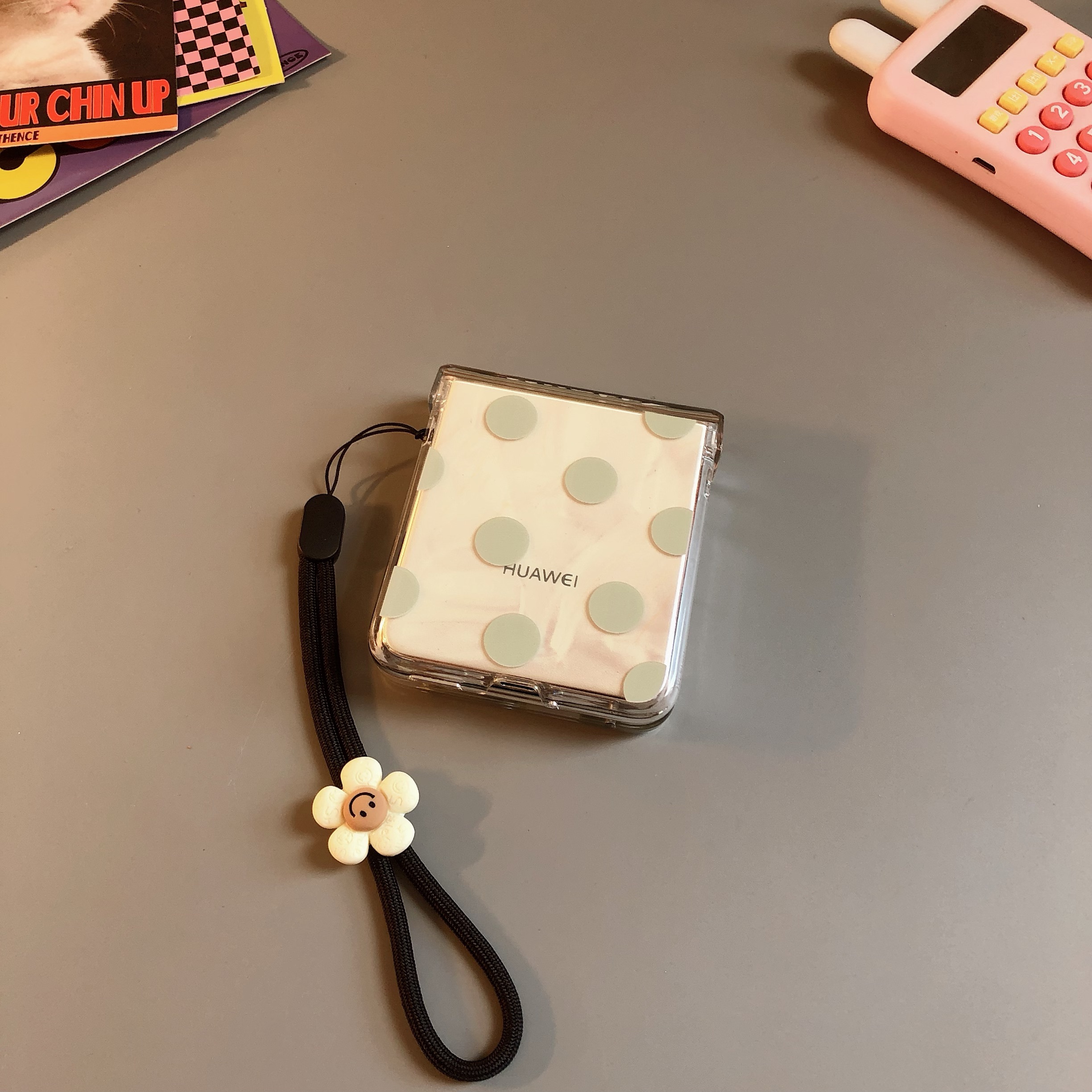 简约高级感防摔手机壳挂绳