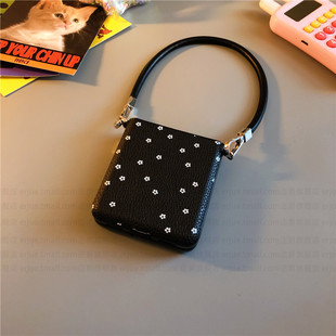 满屏花适用华为pocket2手机壳purax硬nova三星zflip5 oppofindn3n2女w24荣耀v小米mixflip 6简约vivox皮p50