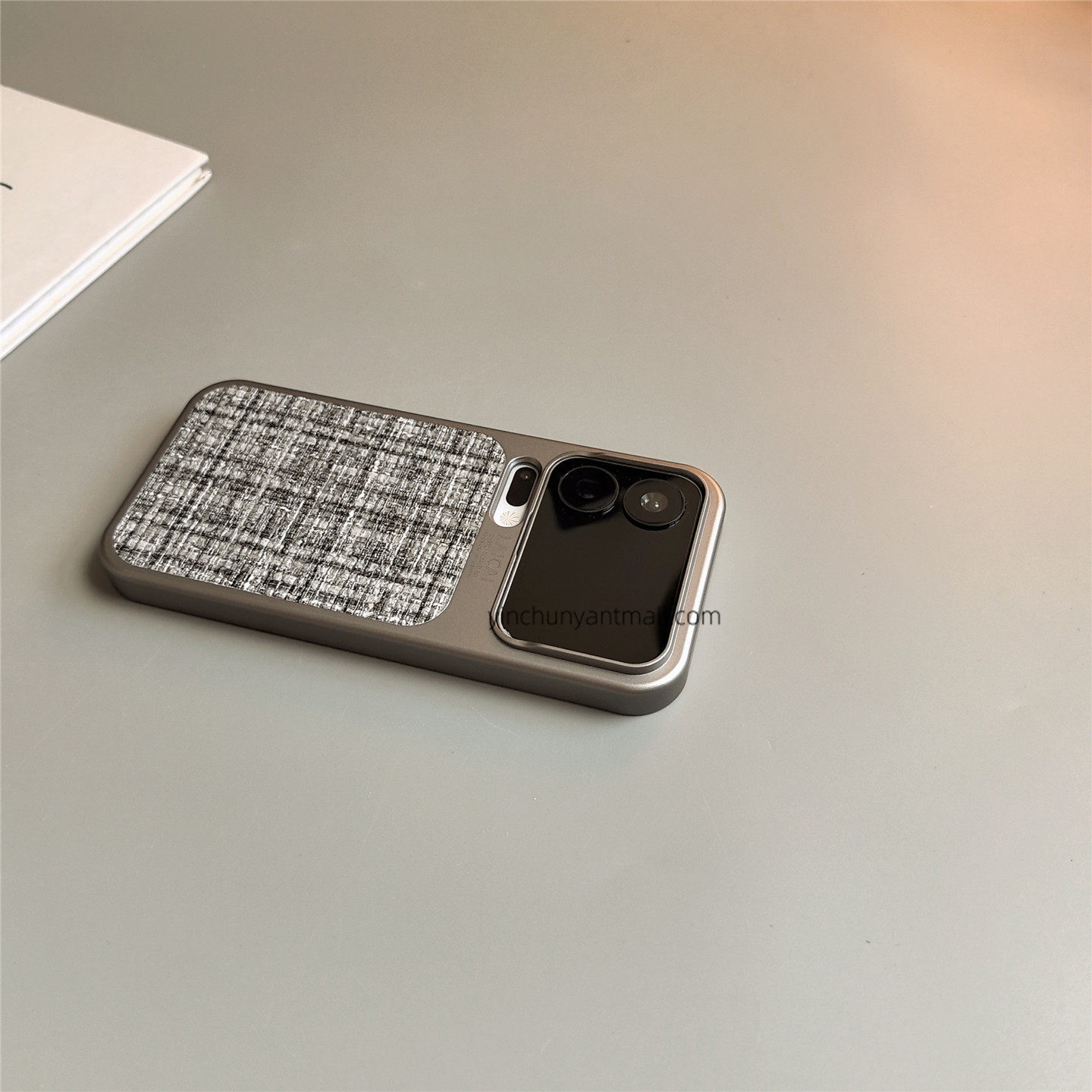 灰色秒变皮纹适用小米17promax手机壳xiaomi17硬红米K90高级感17pro简约红米K90promax时尚超火男女潮