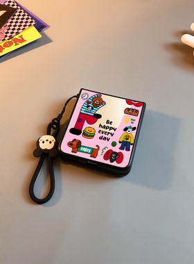 男女适用小米mixflip手机壳novaflip华为purax卡通pocket2镜子vivox三星zflip7456可爱oppofindn3n2w女0