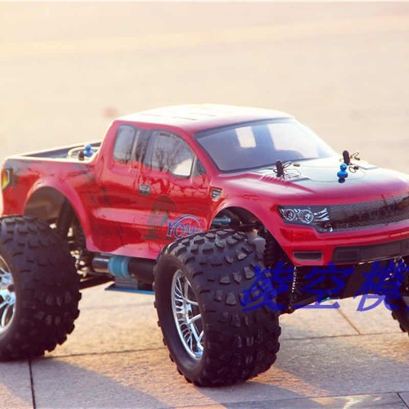 速发遥控四驱甲醇燃具车四甲醇车  驱越野大脚车油动遥控模型模玩