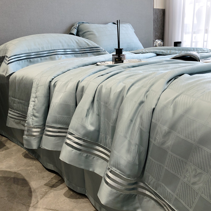 速发高端欧式100支天丝夏凉被四件套空调被款季薄被可机洗夏夏子