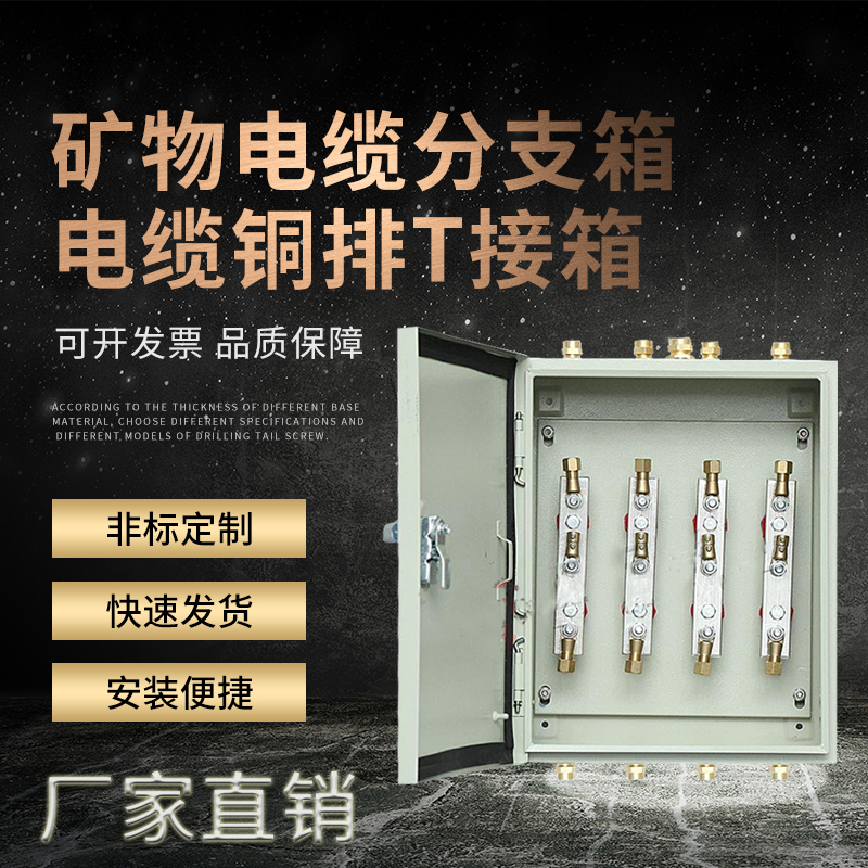 速发矿物质绝缘防火电缆分支箱 汇流铜排配电流位桥架分箱等电  T