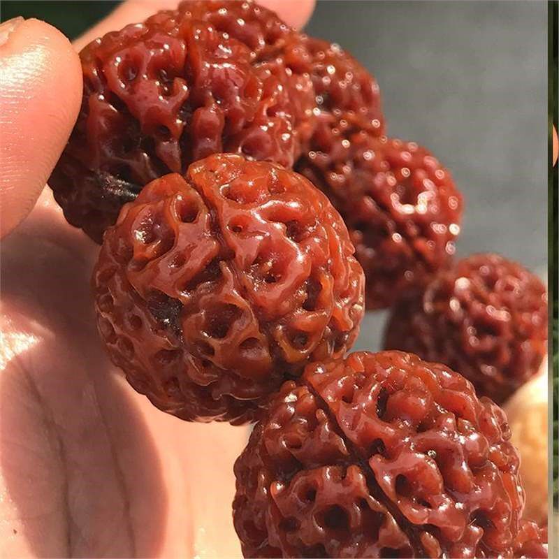 机刷玉化包浆金刚菩提手串男士大金刚菩J提子佛珠手链念珠女七八