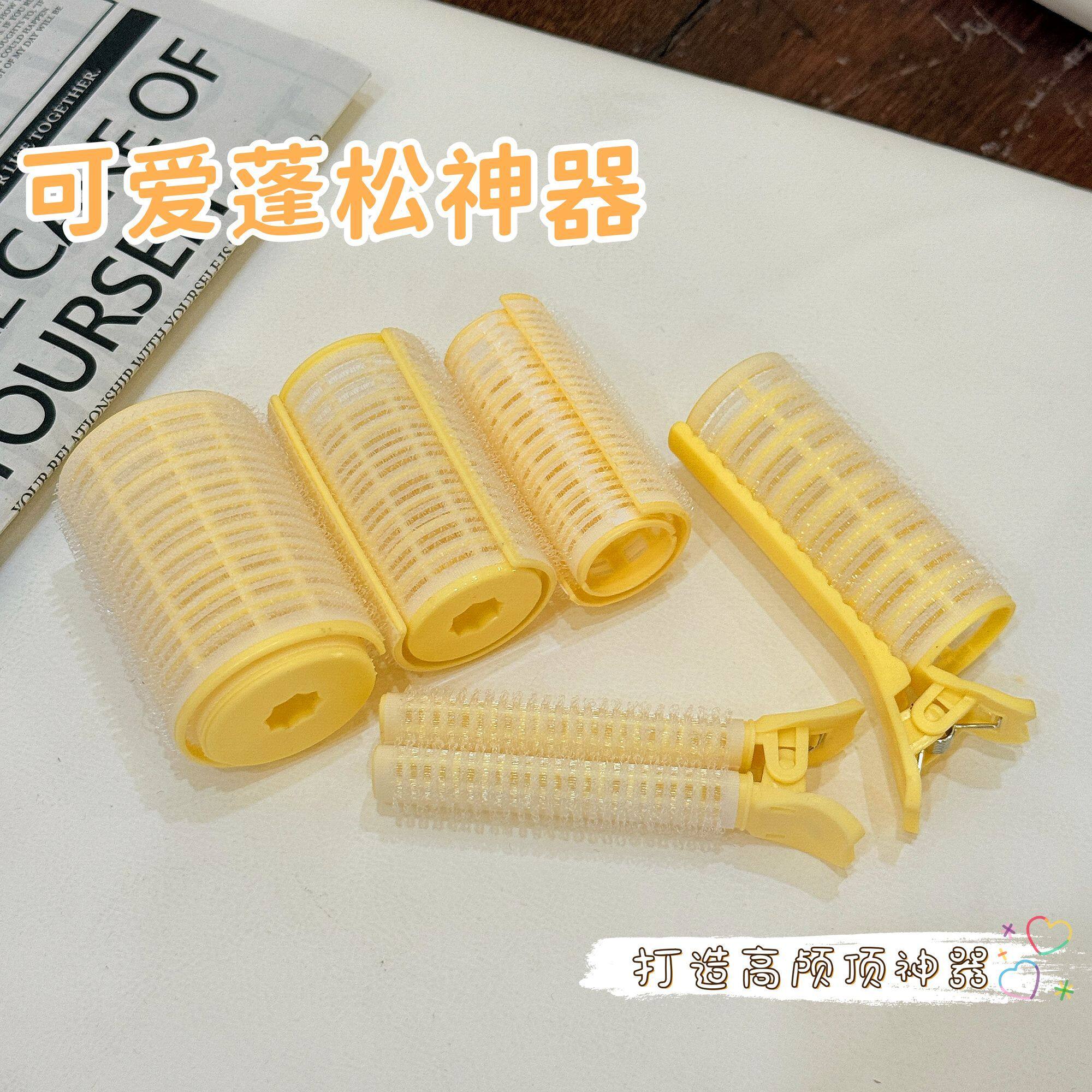 双层卷发筒头顶发根蓬松夹睡觉定型八字内扣刘海夹女学生专用发饰