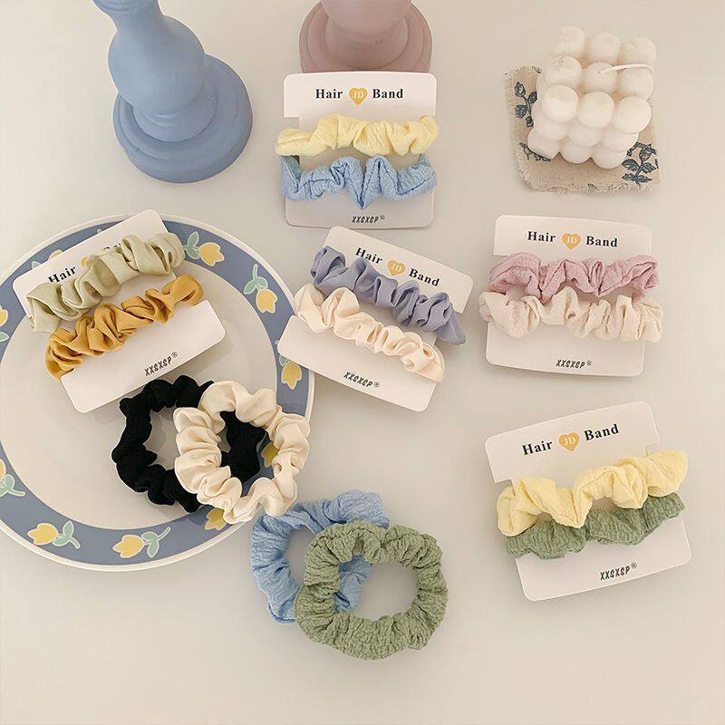 高级感猪大肠发圈韩国ins头绳简约可爱小皮筋女森系扎头发绳头饰
