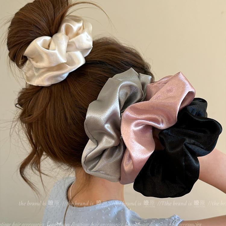 2025新款真丝ins大肠发圈头绳高级感女式扎头发橡皮筋气质发绳女