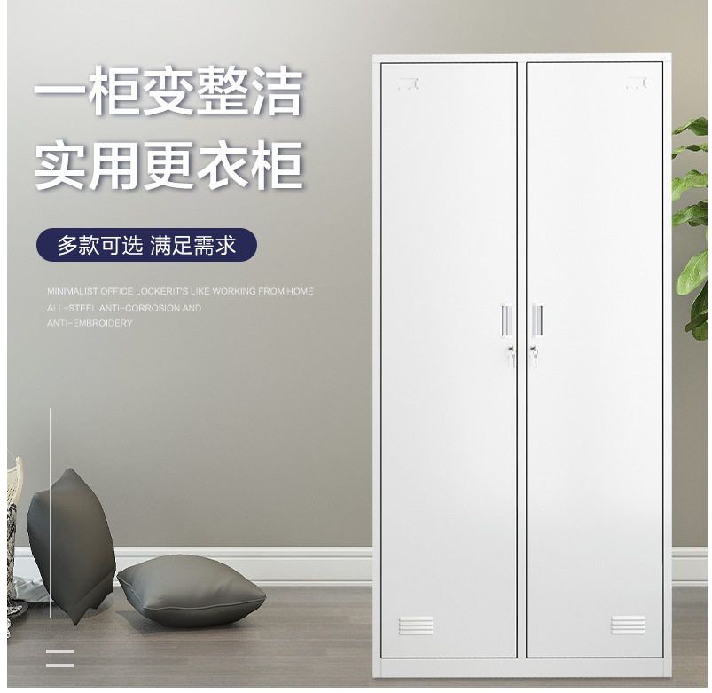 更衣柜员工柜铁皮储物柜6门/2门多门更衣柜换衣柜寄存柜加厚