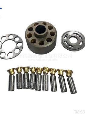 TMK-33A-M液压马达配件缸体 柱塞 九孔盘 回程盘 配油盘