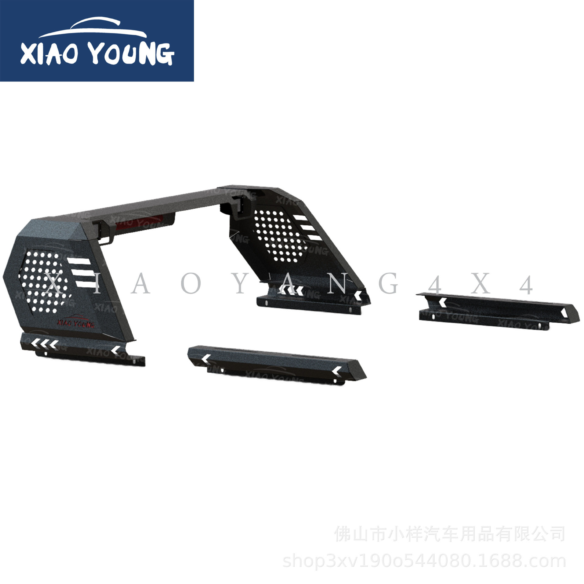 分段式特殊防翻架个性定制铁防滚架越野新款DMAX NP300通用龙门架