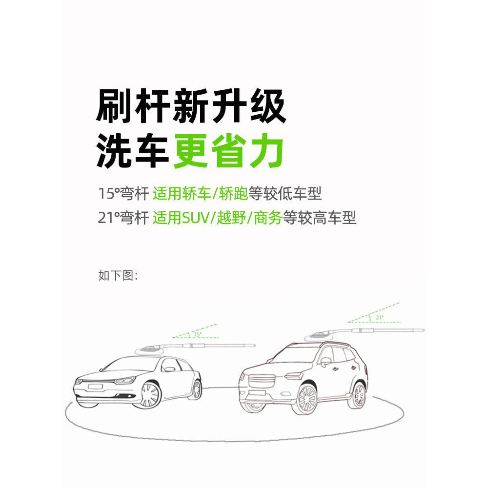 ◇工具汽车不车漆弯杆伤刷子车用刷车伸缩洗车拖把车擦软
