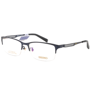 seiko精工眼镜架男超轻钛架半框商务眼镜框近视可配镜HC1020/1021