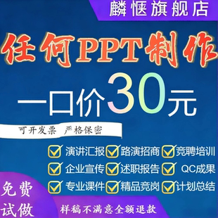 PPT制作代做设计美化修改定制优化帮做课件接单公司述职报告总结