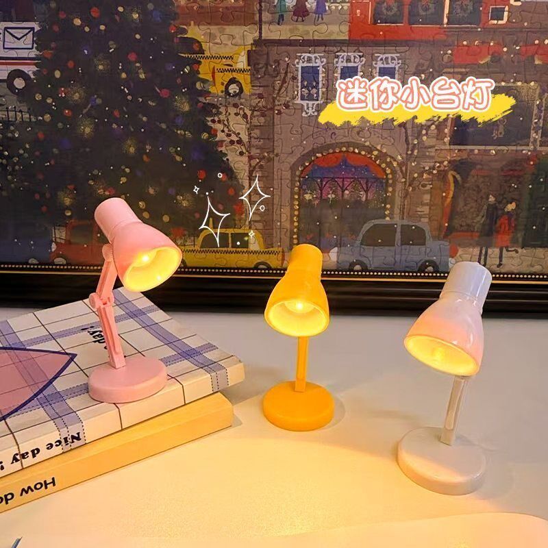 速发拼图灯小灯氛围ED夹子灯创意迷你小台灯可爱小夜灯学生护眼学