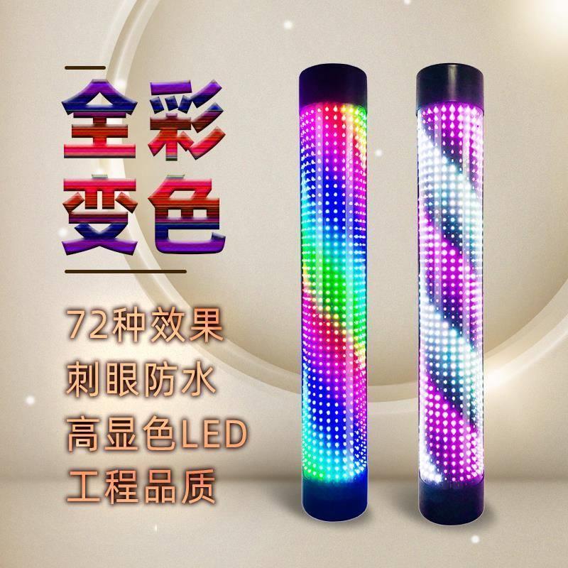 现货速发美发转灯挂墙发廊转灯防水标志灯箱户外理髲店转灯挂壁