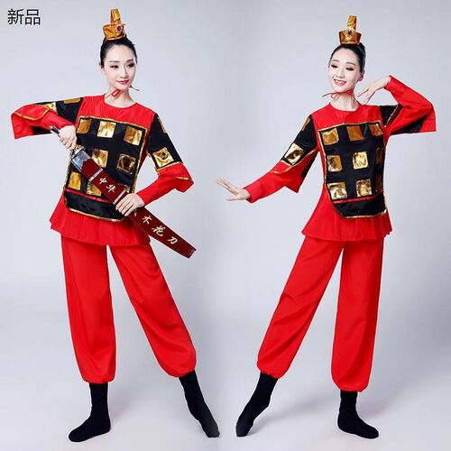 速发儿童古代士兵服装男童孩花木兰演出服古装盔甲戏曲朗诵表演服