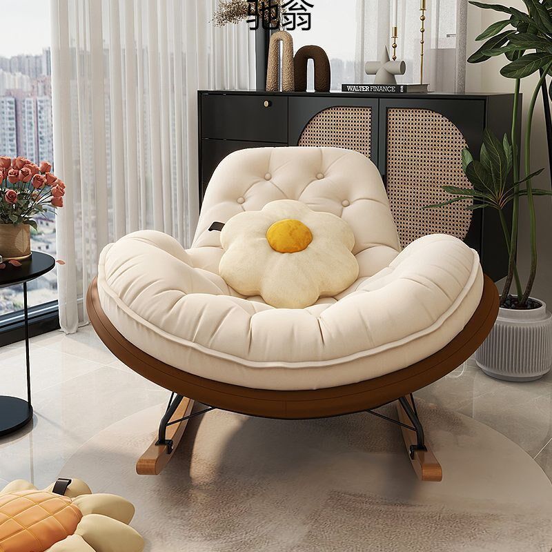 速发懒人沙发摇椅卧室躺椅逍可成椅客厅单人台休闲家用摇摇人遥睡