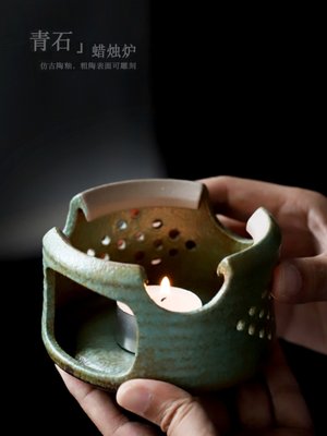 促中式提梁壶茶具套装家用陶瓷煮茶壶茶炉温茶组蜡烛加热茶壶泡品