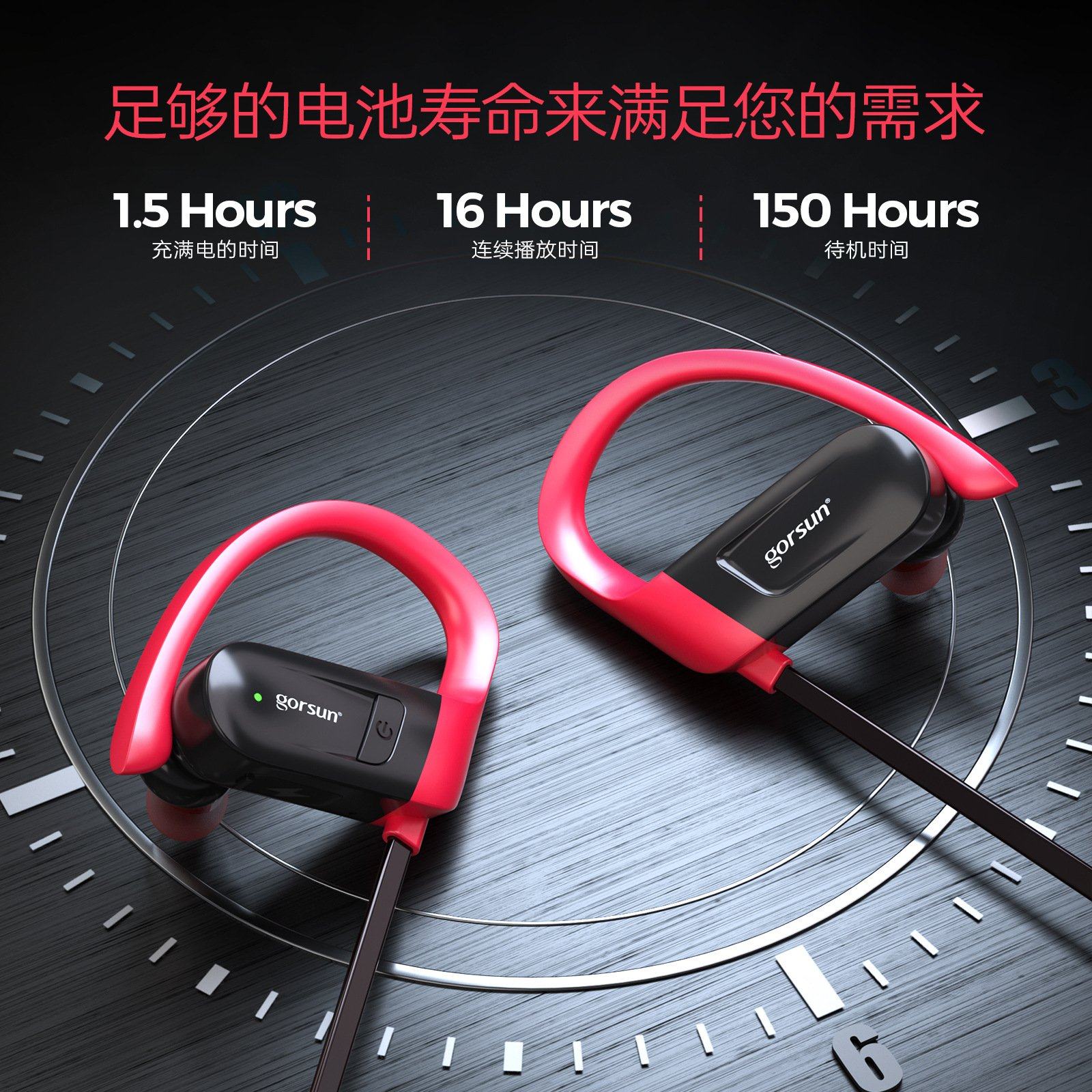 新品运动蓝牙耳机入耳式耳挂耳麦长续航跑步6级防水无线立体声,影音电器,骨传导耳机,淘宝优惠券,粉丝福利购,淘宝优惠卷