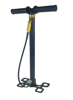 四级高压打气筒30MPA40MPA不锈钢可折叠压缩空气带过滤手动打气筒