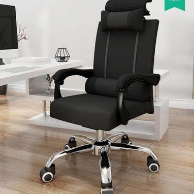 电脑转椅靠背家用办公室舒适久坐懒人书桌升降电竞游戏座椅子可躺