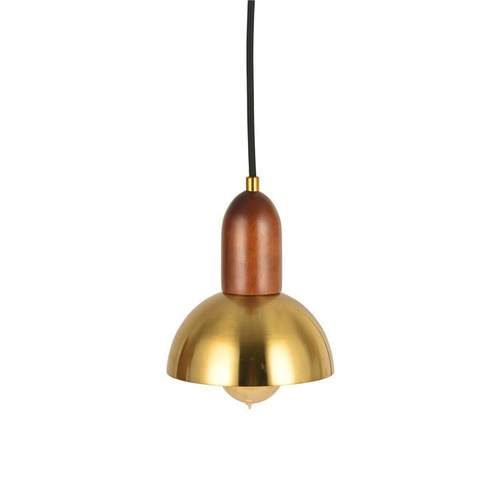 北欧简欧吊灯创意后现代单头卧室吧台餐厅床头个性艺术铜色小吊灯