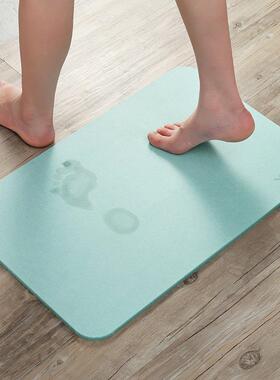 天然硅藻土脚垫吸水速干浴室淋浴防滑地垫硅藻泥脚垫