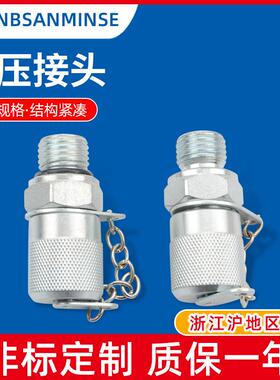 高压测压接头 液压系统用 压力测试接头 外螺纹 碳钢PT压力表接头