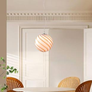 马戏团翡翠棒棒糖果餐厅吊灯中古创意牛文设计玻璃卧室装 饰彩色灯