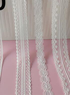 现货diy手工发饰蕾丝丝带 白色尼龙无弹蕾丝花边家纺服装辅料