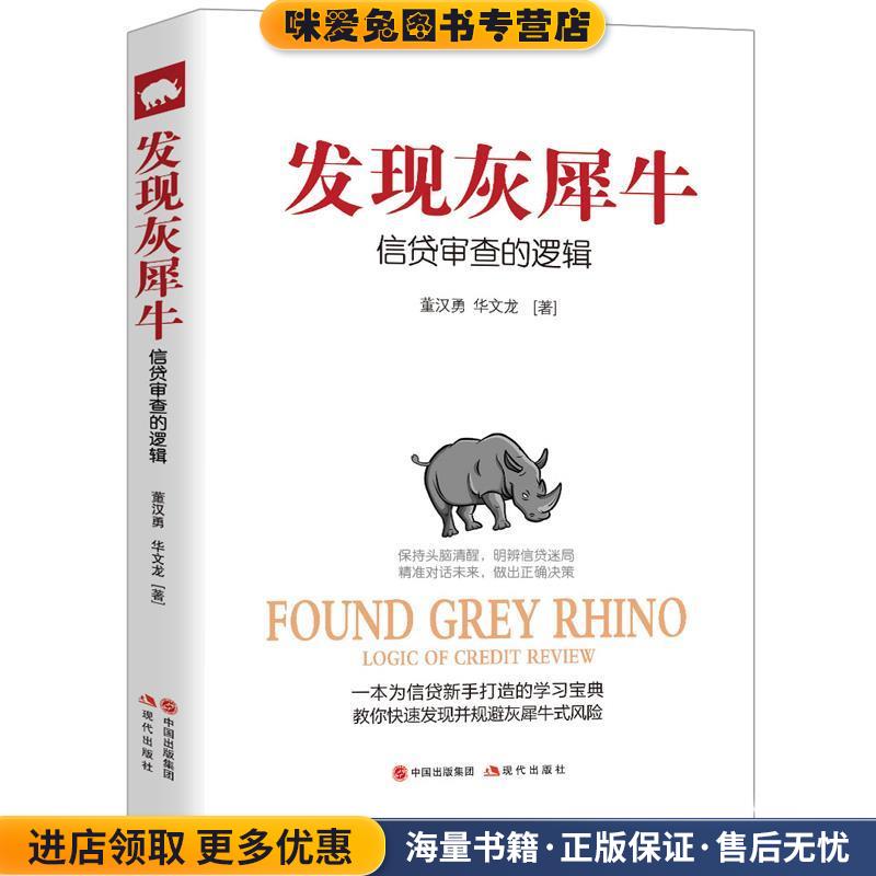 发现灰犀牛:信贷审查的逻辑(正版收藏品)董汉勇 华文龙现代出版社9787514357325