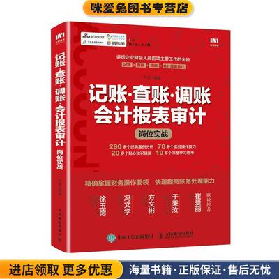 记账·查账·调账 会计报表审计岗位实战(正版收藏品)平准人民邮电出版社9787115502193