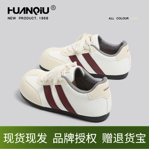 环球丑萌大头德训鞋女款2025秋冬季新款爆款百搭板鞋原创设计女鞋