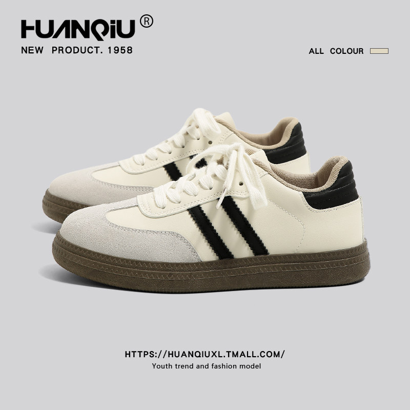 环球德训鞋女鞋条纹轻便平底运动鞋软底防滑低帮系带青年休闲板鞋,女鞋,时尚休闲鞋,淘宝优惠券,粉丝福利购,淘宝优惠卷