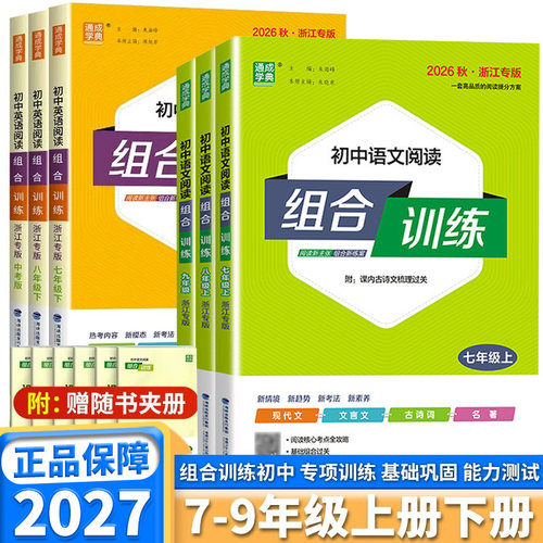 2027新版初中英语/语文组合训练