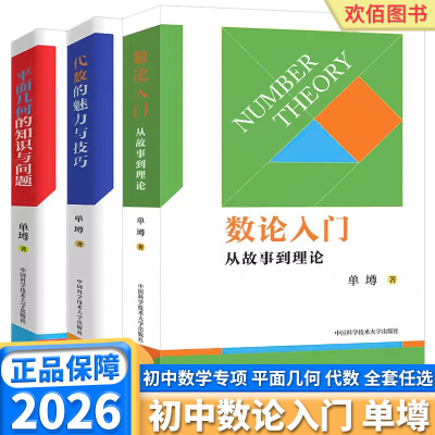 数论入门从故事到理论 代数不等式证明方法解析几何竞赛读本 中学数学概念与理论 重点知识点总结方法 中国科学技术大学出版社