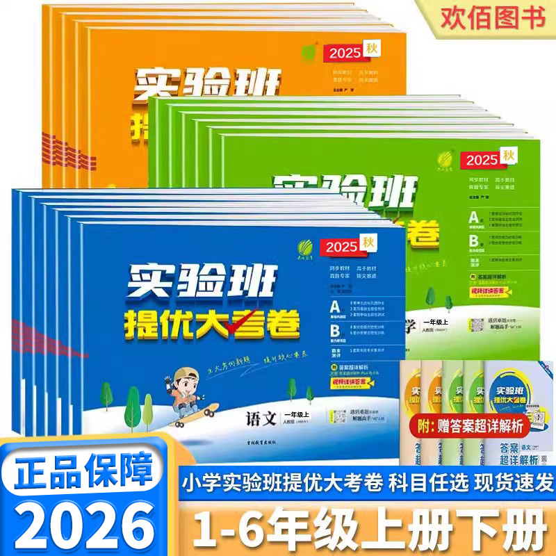 2026实验班小学提优大考卷任选